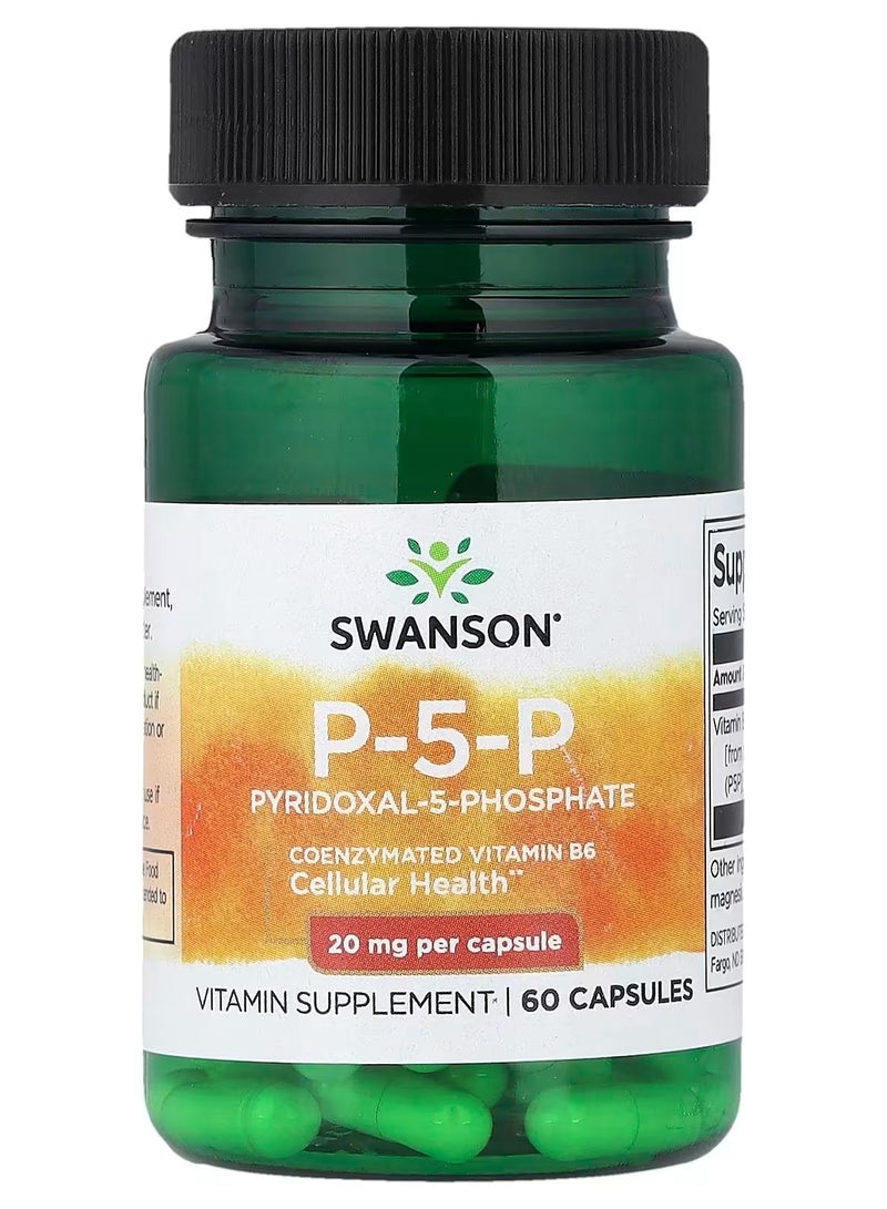 SWANSON P-5-P, 20 mg, 60 Capsules