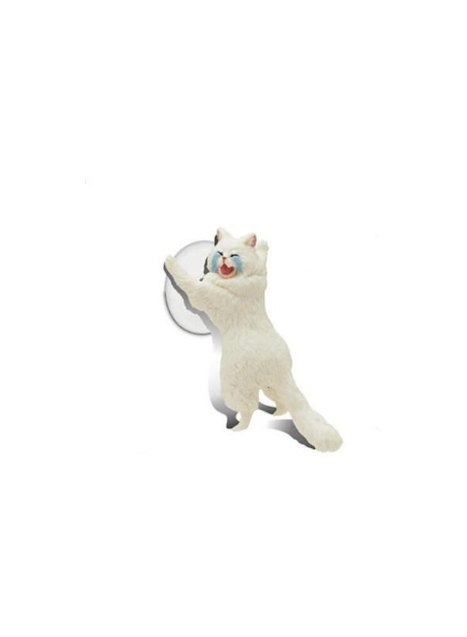 NIBEMINENT Cartoon Cat Mobile Phone Stand White  - Image 1