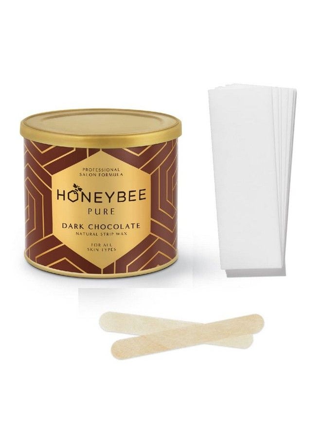 HONEYBEE Pure Dark Chocolate Wax ; For Legs Arms Underarms Bikini ; At Home Quick And Easy Hair Removal ; For Sensitive Skin (600 Gm)  - Image 2