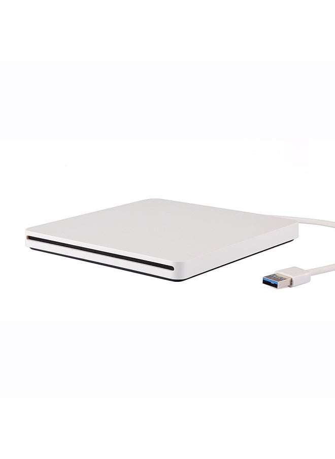 Generic Hengzhe Optical Drive Box USB3.0 Suction Optical Drive Kit Optical Drive Box For Apple-Color:White  - Image 3