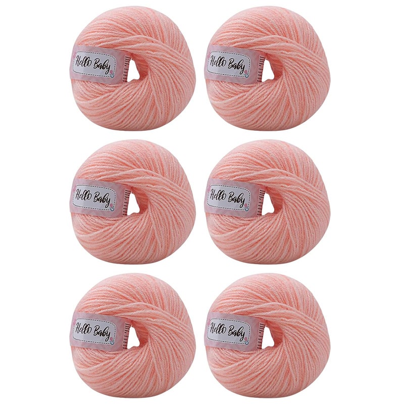 Vardhman Knitting Yarn Vardhman Knitting Yarn Hello Baby Wool For Knitting Kids Crochet Yarn Wool For Hand Knitting Art Craft Knitting Wool Yarn For Sweater Scarves Hats And Dresses Blossom25 Gm Light Pink 
