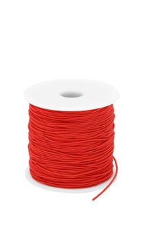 Red Waxed Polyester Elastic Thread 100 Meter Beading String Cord ,For Bracelets, Jewelry, Handmade Household Craft