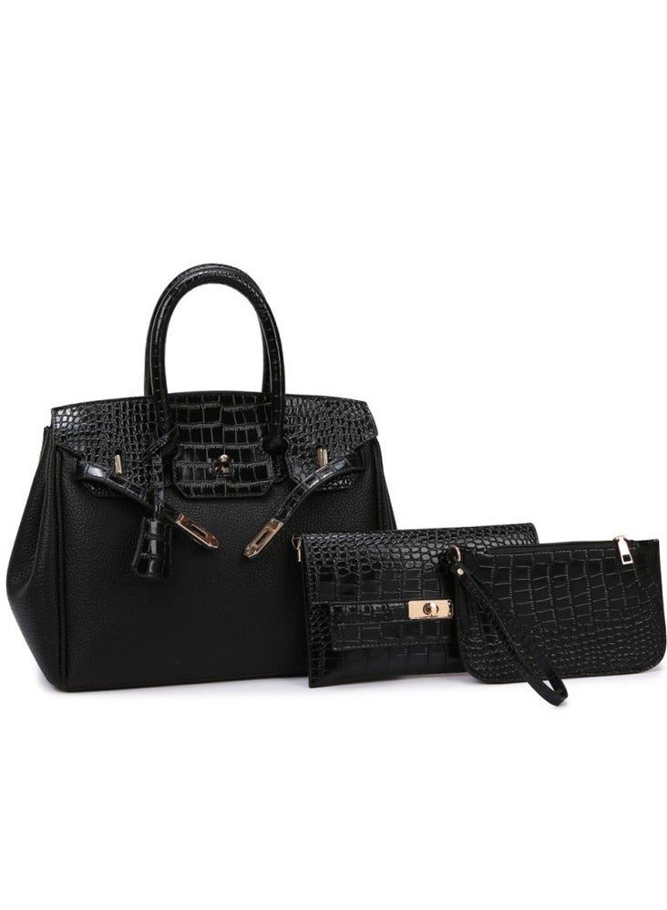 Mark Fairwhale New Large Capacity Handbag Casual Three Piece Set 