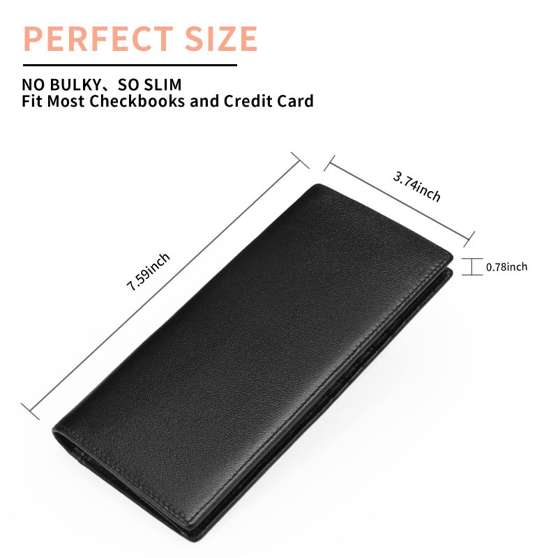FALAN MULE Wallets for Men Genuine Leather RFID Blocking Slim Mens Wallet Bifold Credit Card Holder for Men - Image 5