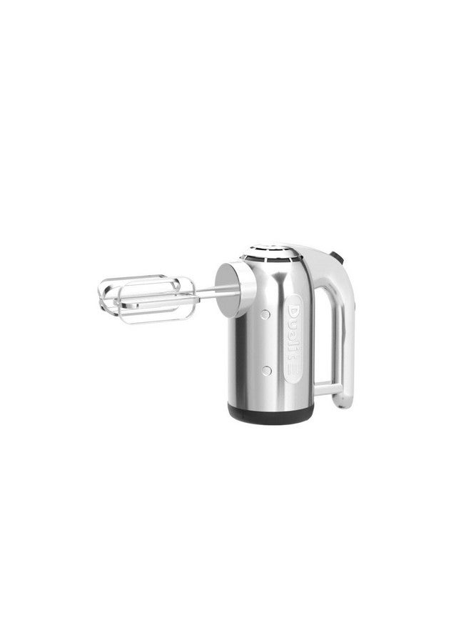 Dualit Dualit Hand Mixer - 400W - Strong Grip Handle - Attachments Included - Integral Plug Storage - 4 Speed Settings - Repairable gears - Flat Beaters, Dough Hooks, Balloon Whisk  - Image 4