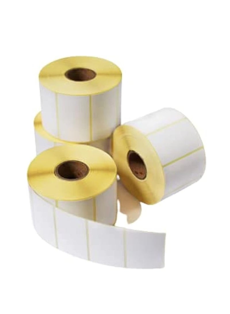 Terabyte 6 Rolls - 50mm x 25mm Barcode Label Sticker Direct Thermal 1000 Labels Per Roll - Image 2