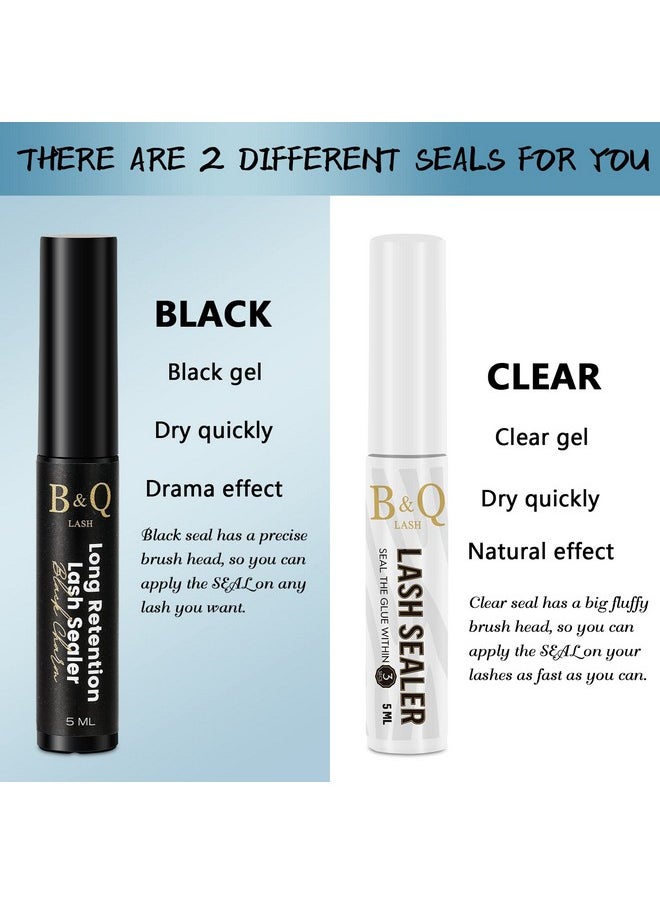 B&qaugen - Lash Sealant 5Ml Clear Mascara B&Q Lash Sealer For Cluster Lashes Overnighter Lash Extension Sealant Healthy Lash Overnight Sealer Longer Life Coating Lash Seal (Clear5Ml) - Image 1