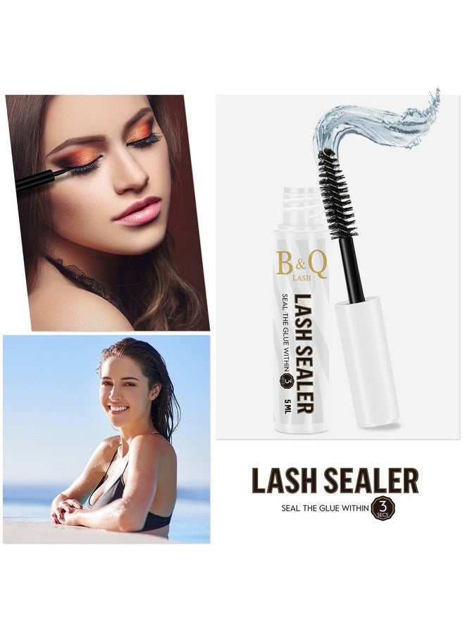 B&qaugen - Lash Sealant 5Ml Clear Mascara B&Q Lash Sealer For Cluster Lashes Overnighter Lash Extension Sealant Healthy Lash Overnight Sealer Longer Life Coating Lash Seal (Clear5Ml) - Image 1