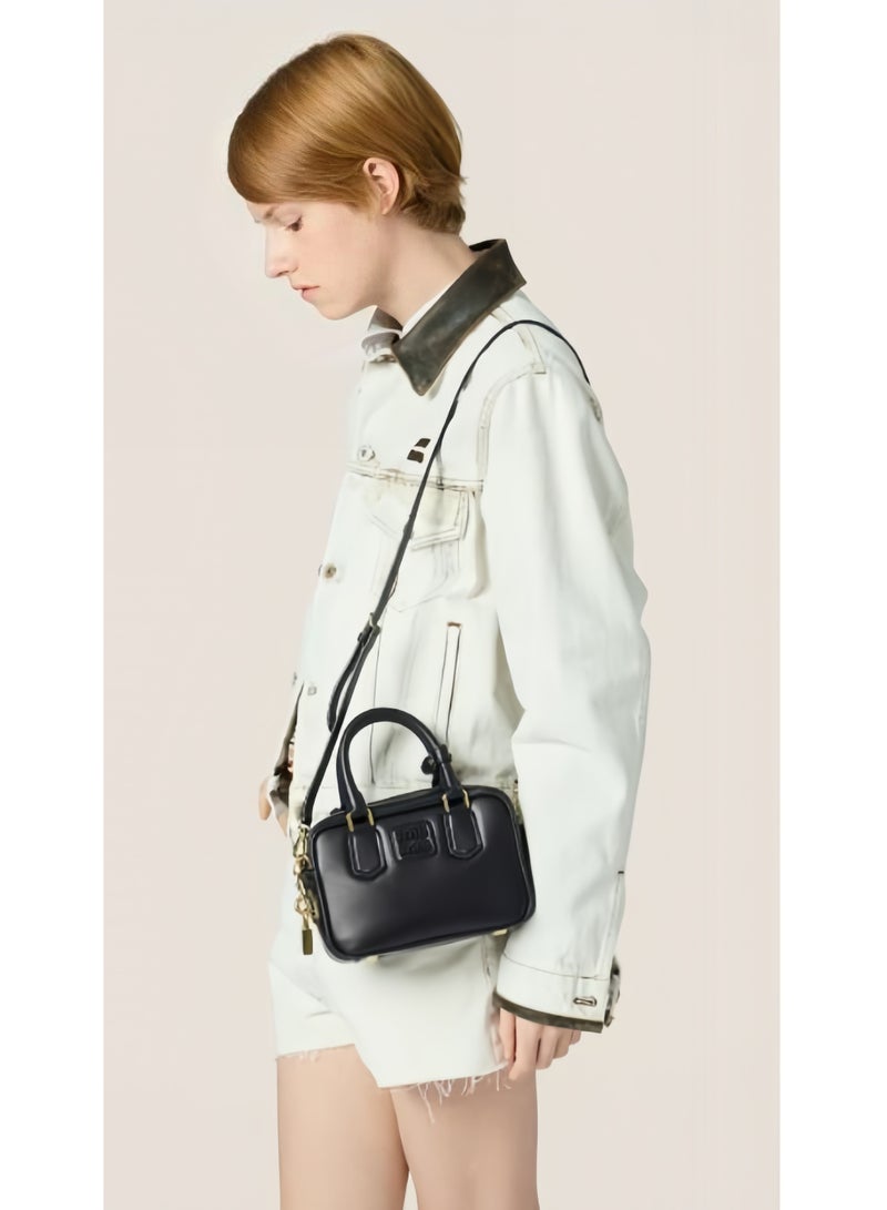 MiuMiu Women's Arcadie Small Leather Top Handle Crossbody Bag Black - Image 3