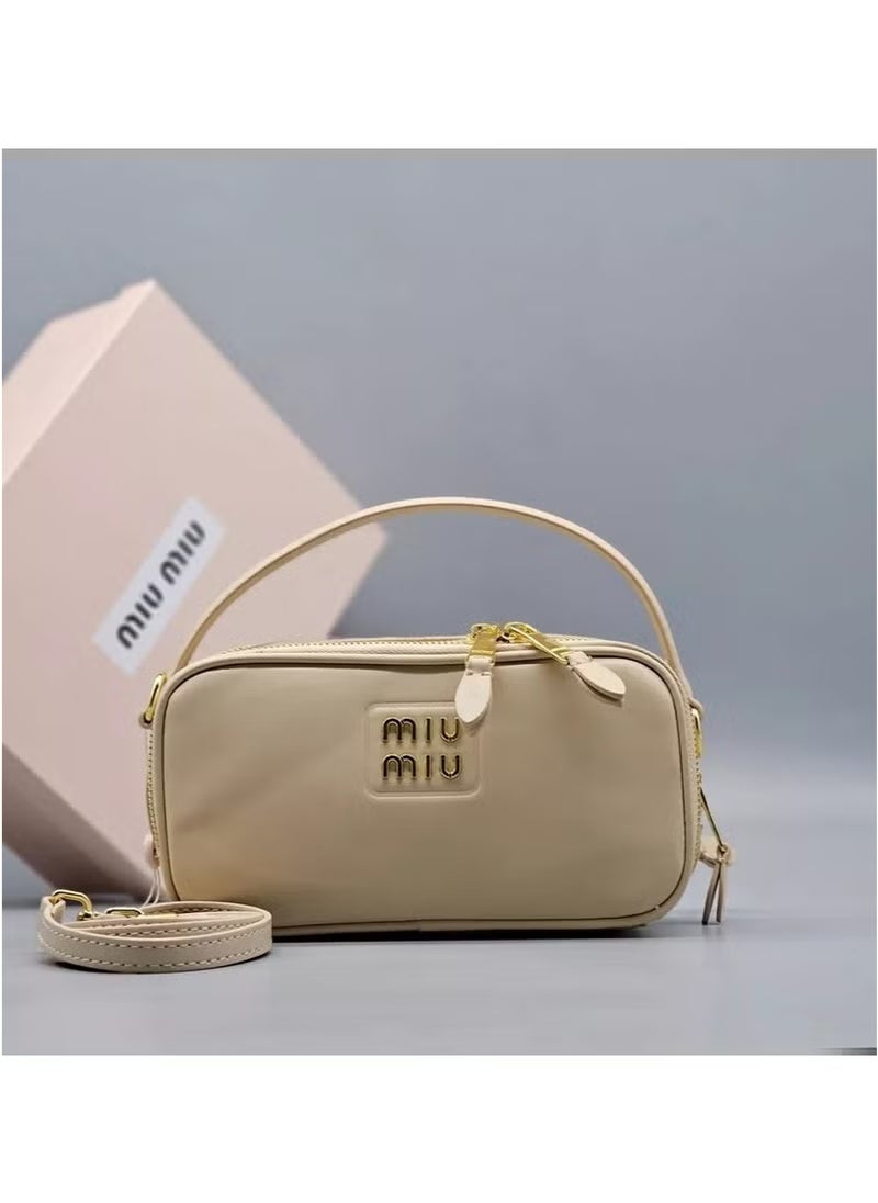 Miu Miu Leather and Patent Leather Shoulder Bag  - Image 2