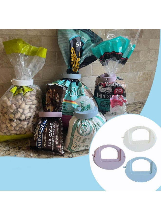 هومستر خزانات ختم لحفظ الأغذية مقاومة للالمد، ثلاث علب ختم منفصلة ثلاثية الألوان لوجبات خفيفة مأمونة في المنزل - Image 1