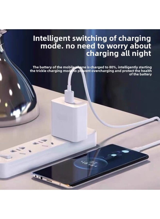 Applicable To Huawei Glory 80 Charger 66w Flash Charging Plug Type-C Data Cable Fast HONOR80pro-Color:6a Flash Charging 1m Cable 1 Suitable For Honor 80/se/pro - Image 3