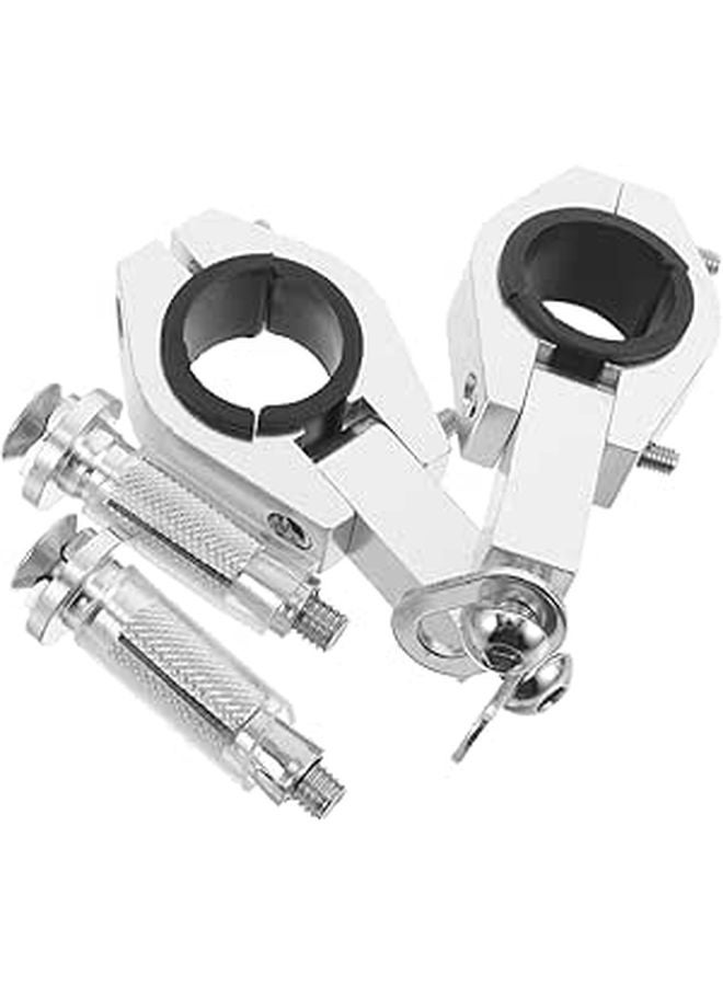 ATV Motorcycle Handlebar Hand Guard Mount Kit with Expansion Screws Durable Metal Construction - Image 1