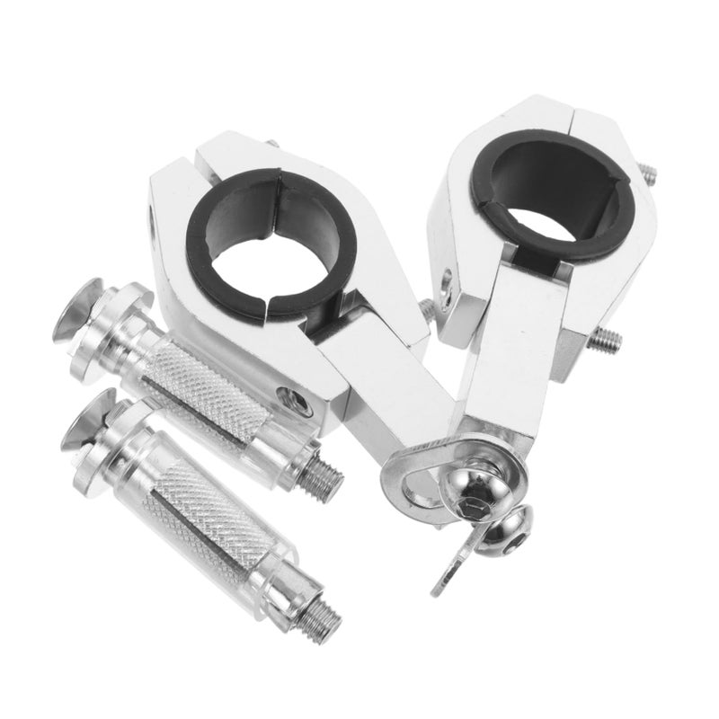 ATV Motorcycle Handlebar Hand Guard Mount Kit with Expansion Screws Durable Metal Construction - Image 2