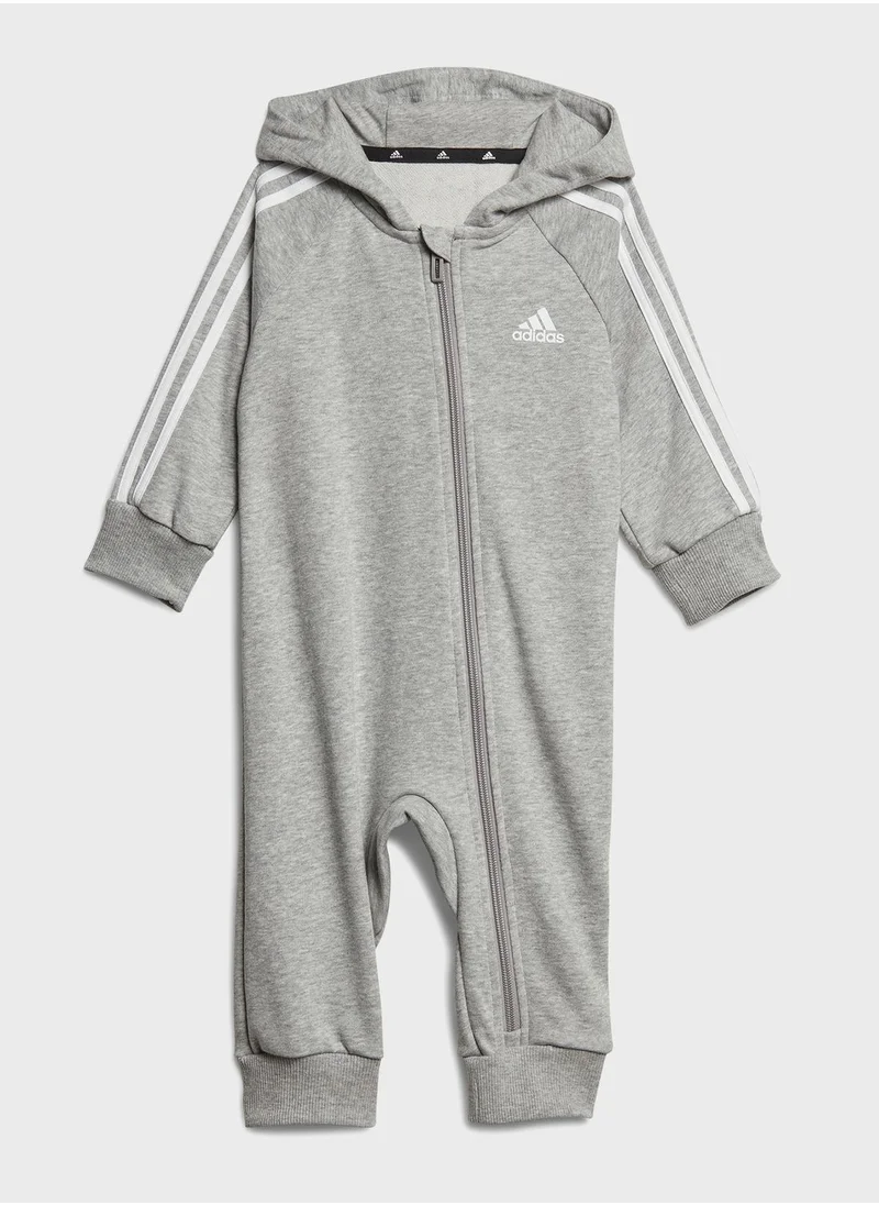 Adidas Kids 3 Stripes French Terry Bodysuit