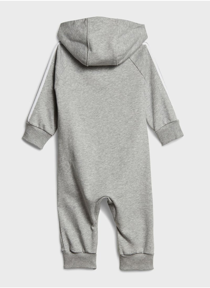 Adidas - Kids 3 Stripes French Terry Bodysuit - Image 1