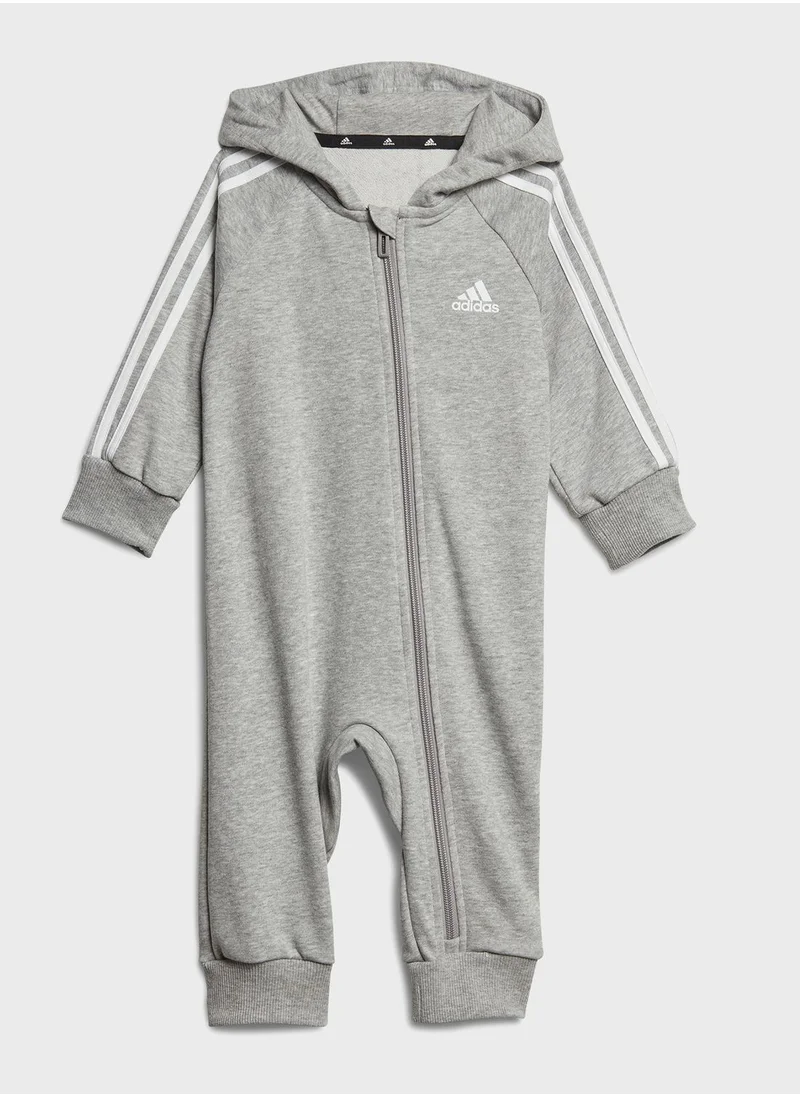 Adidas Kids 3 Stripes French Terry Bodysuit
