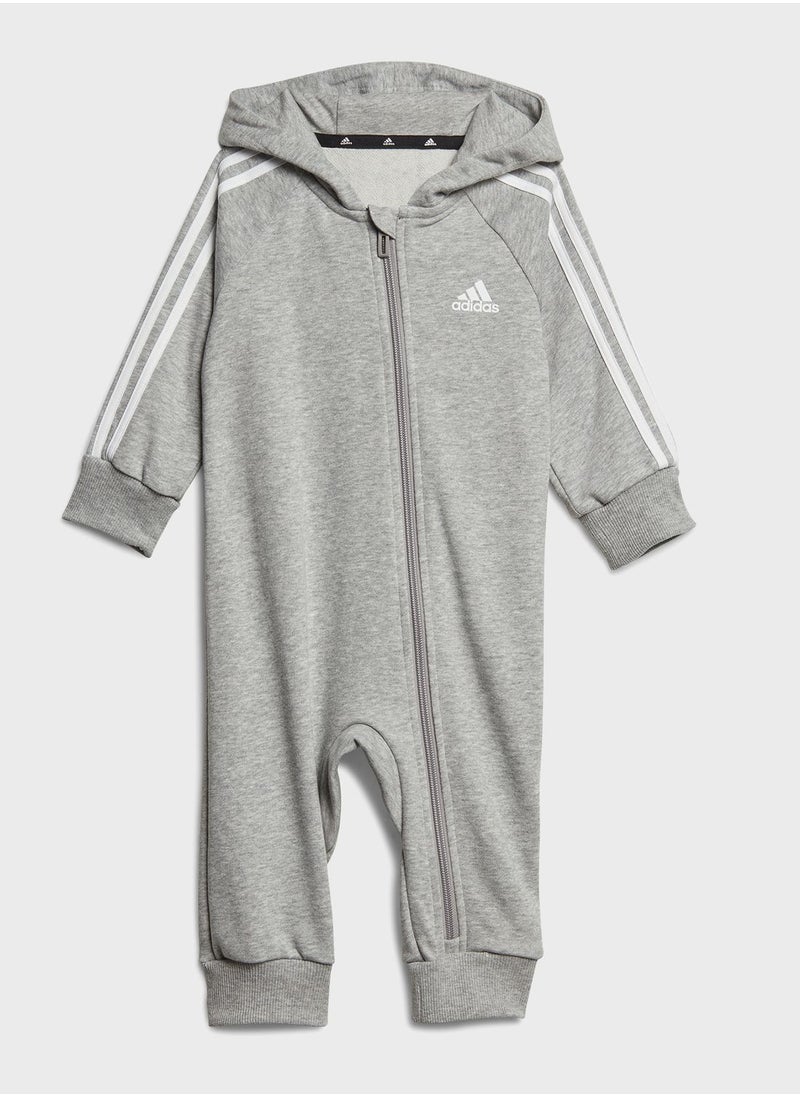 Adidas - Kids 3 Stripes French Terry Bodysuit - Image 1