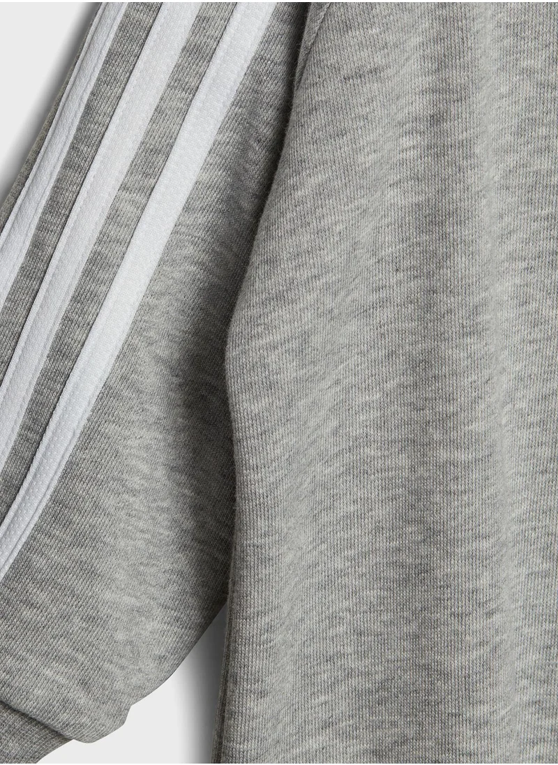 Adidas Kids 3 Stripes French Terry Bodysuit
