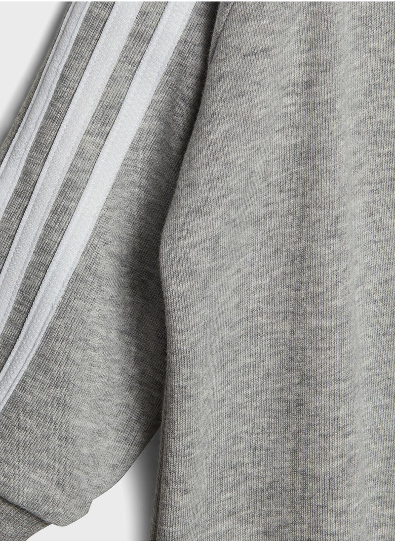 Adidas - Kids 3 Stripes French Terry Bodysuit - Image 1