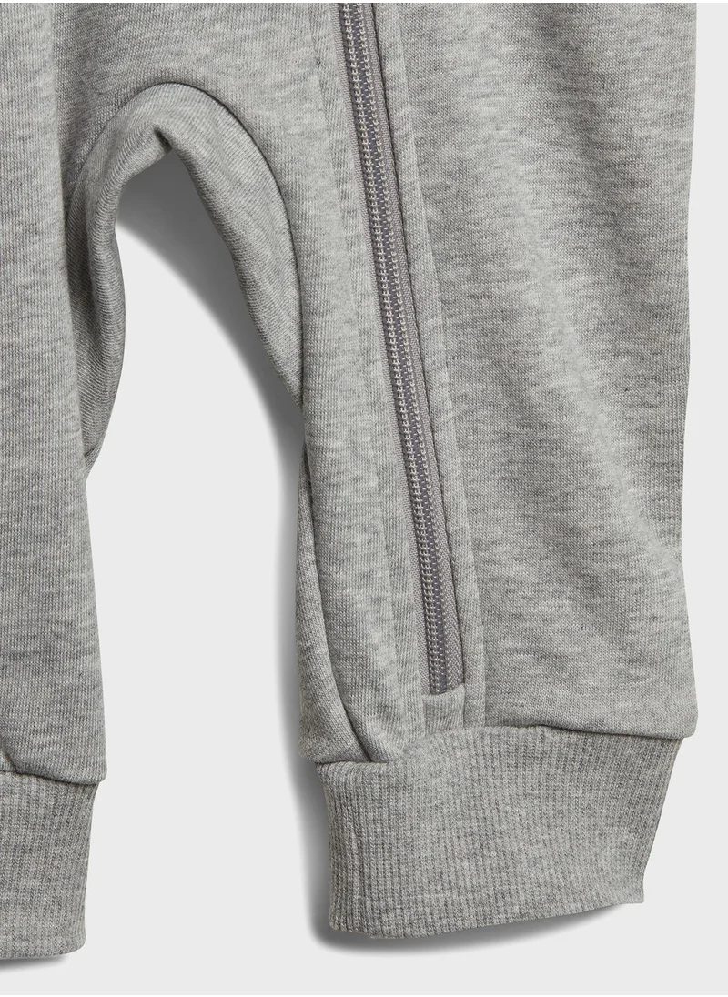Adidas Kids 3 Stripes French Terry Bodysuit