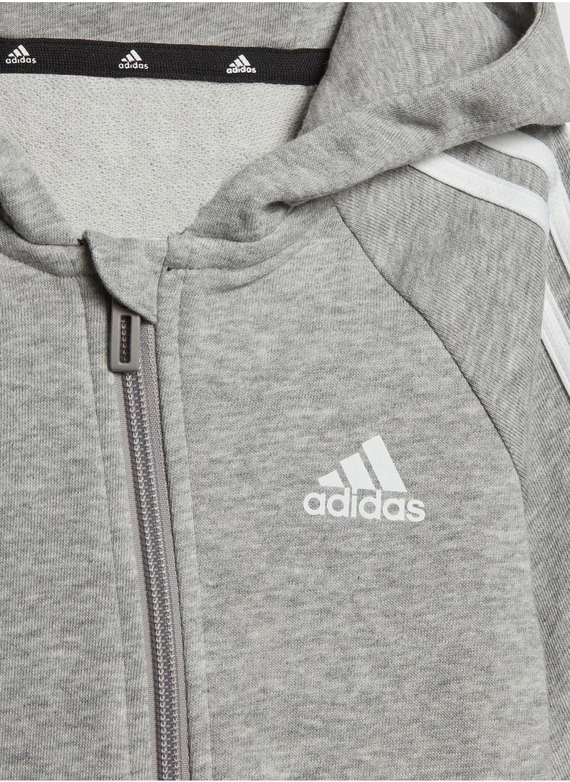 Adidas Kids 3 Stripes French Terry Bodysuit