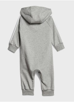 Adidas Kids 3 Stripes French Terry Bodysuit  - Image 2