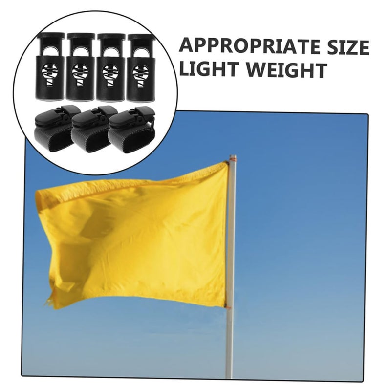 4 Piece Anti Wind Fasteners For Garden Flags Weather Resistant Outdoor Banner Clamp Set - Image 4