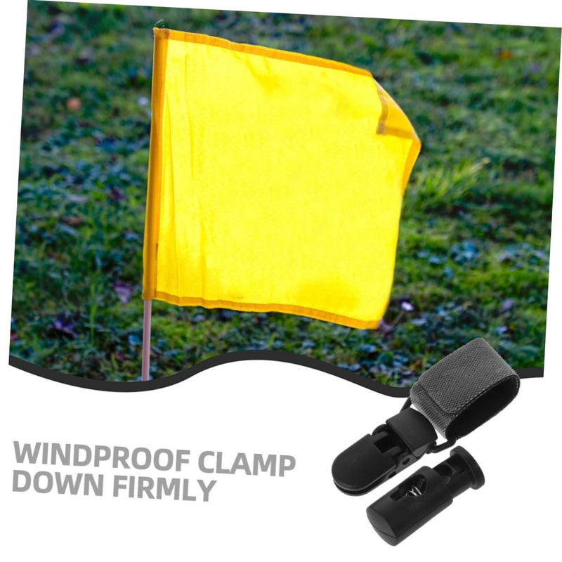 4 Piece Anti Wind Fasteners For Garden Flags Weather Resistant Outdoor Banner Clamp Set - Image 5