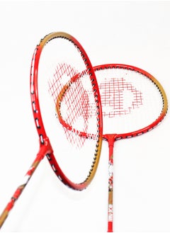 AVENGERS High Quality Badminton Racket Set of 2 Pcs, 3 Shuttle with Bag High Speed Turbo Frame Light Weight Best Choice for Professional and Beginners Comfortable Grip Standard Weight, Ironman Rackets  - Image 2