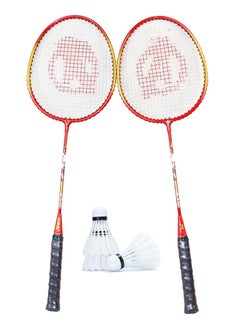 AVENGERS High Quality Badminton Racket Set of 2 Pcs, 3 Shuttle with Bag High Speed Turbo Frame Light Weight Best Choice for Professional and Beginners Comfortable Grip Standard Weight, Ironman Rackets  - Image 5