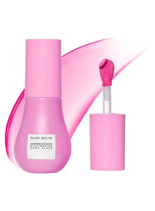 glow receipe Glow Recipe Watermelon Glow Niacinamide Dewy Flush - Brightening Serum Blush Dragonfruit Flush - Sheer Bright Pink 12ml - Image 1