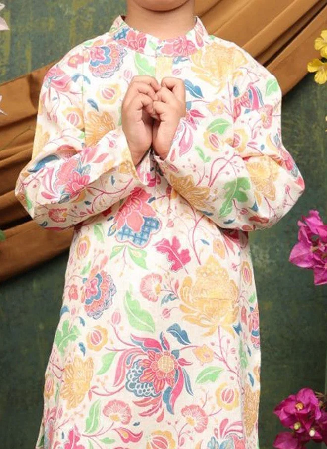 Saka Designs Boys Ethnic Motifs Printed Kurta and Pyjama Set