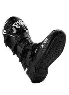 T2 Pair of Off-road Motorcycle Riding Boots Protective Boots Motocross Riding Equipment Black  - Image 3