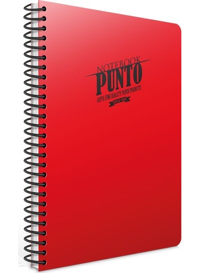 Gıpta Point Spiral Plastic Cover Notebook A4 140 Yp Checkered 