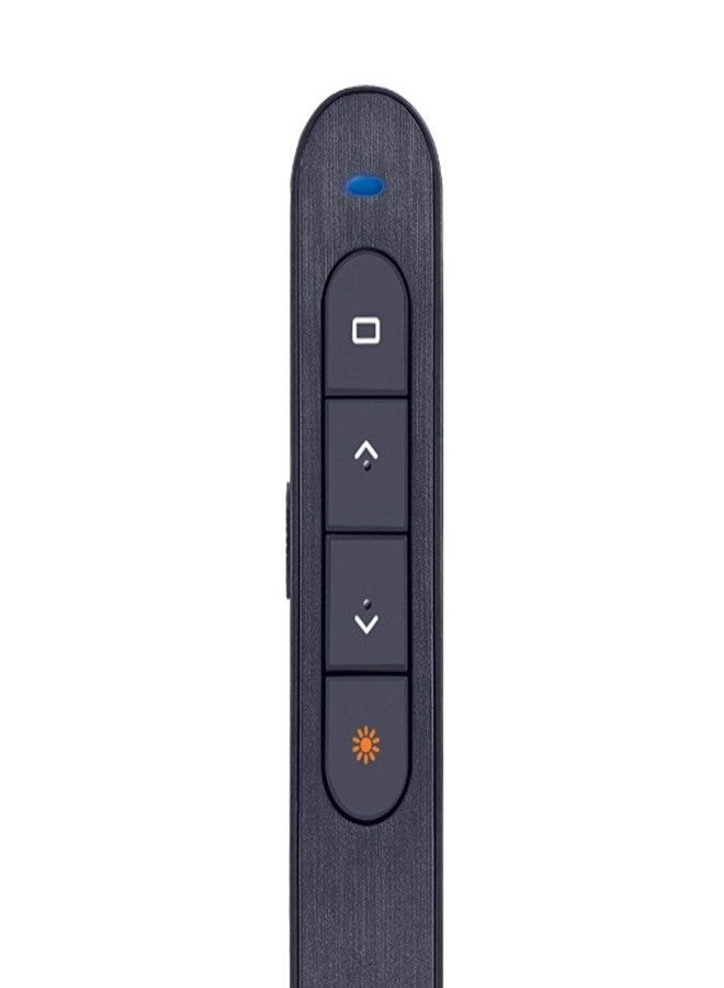 rts Wireless Presenter, Hyperlink Volume Control Presenter Rf 2.4Ghz Powerpoint Clicker Presentation Remote Control For Laser Pointer (Black) - Image 4