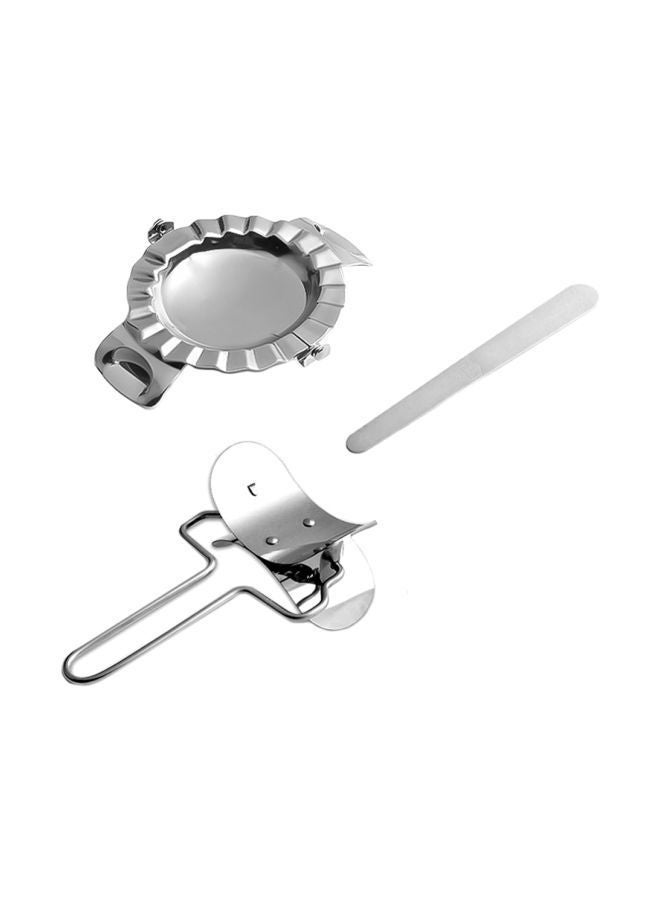 NIBEMINENT 3-Piece Stainless Steel Dumping Mould Set Silver - Image 1