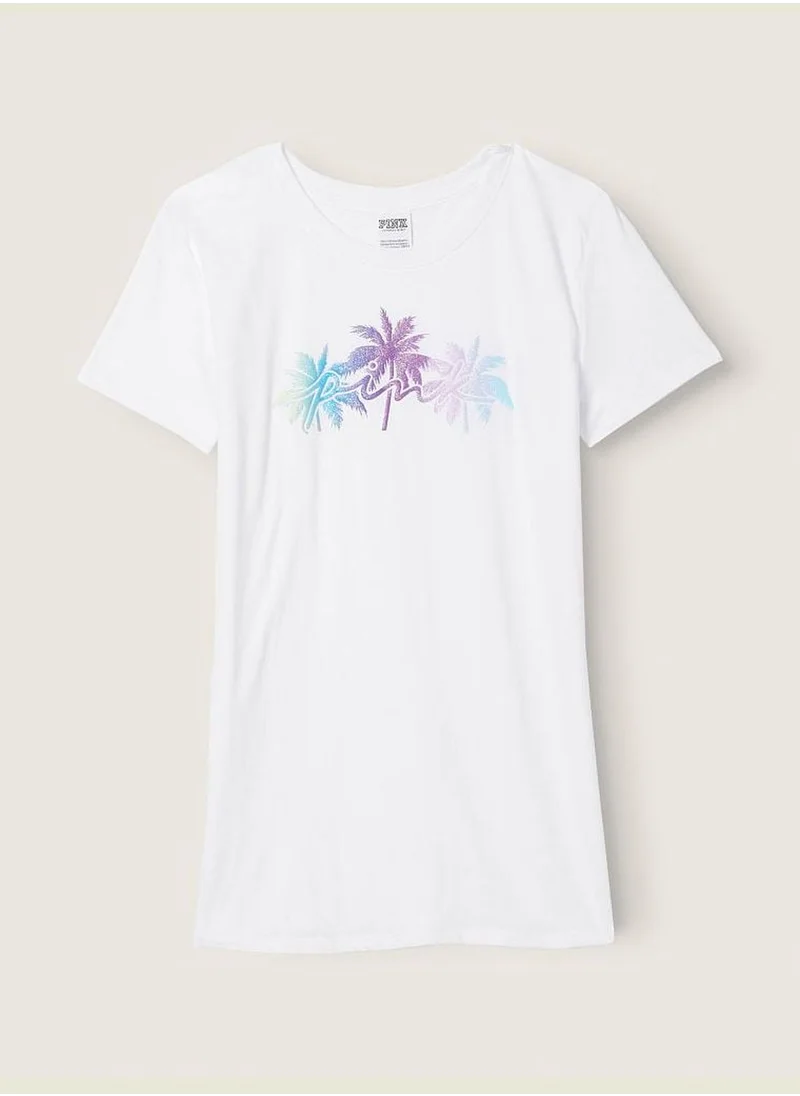 PINK Knit Short Sleeve Perfect T-Shirt