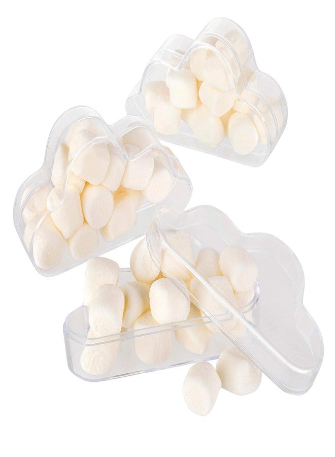 Hammont Cloud Shaped Acrylic Candy Boxes - 12 Pack - 3.07"x1.77"x0.98" - Perfect for Weddings, Birthdays, Party Favors and Gifts | Designer Cute Clear Lucite Plastic Treat Containers - Image 2