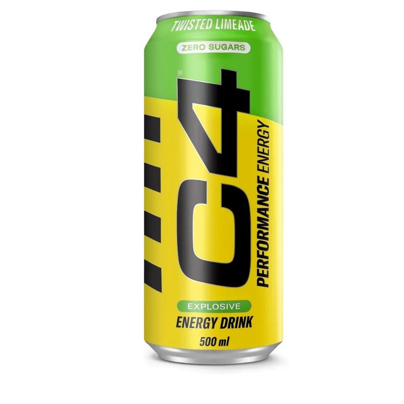 C4 Twisted Limeade Zero Sugar Energy Drink- 500ml