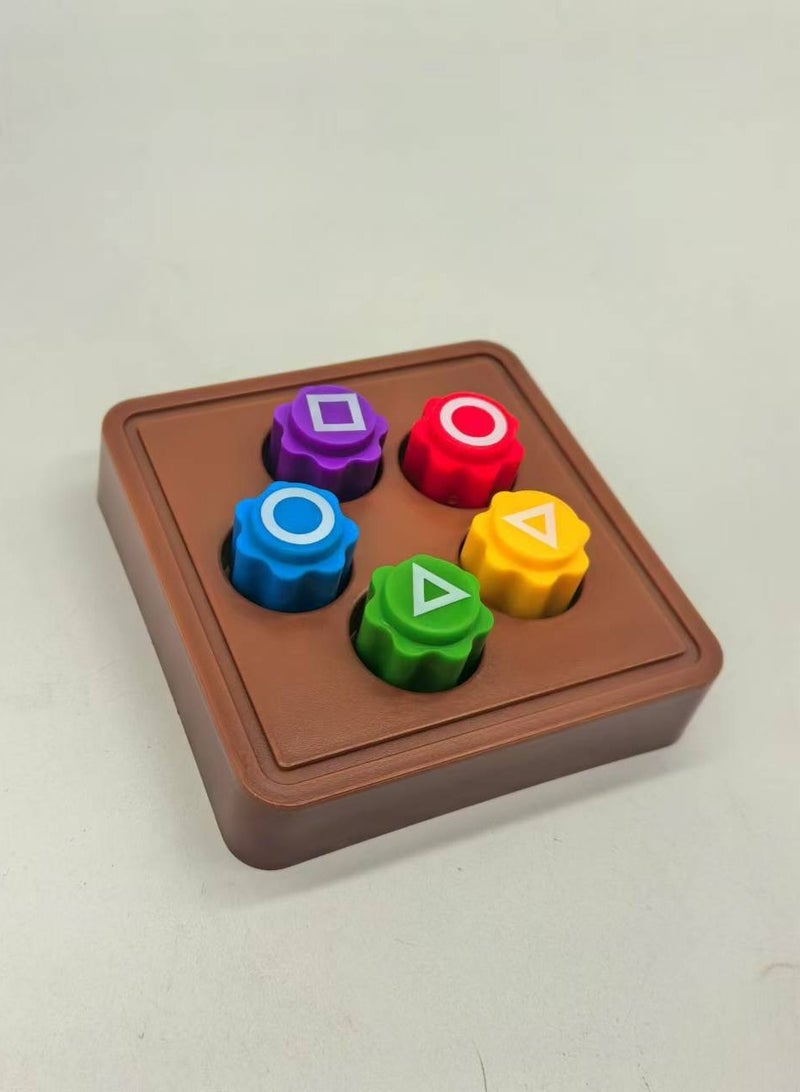 Korean Gonggi Squid Traditional Play Game Catching Toy, 5PCS Korean Traditional Play Game, Family Travel Games  - Image 1
