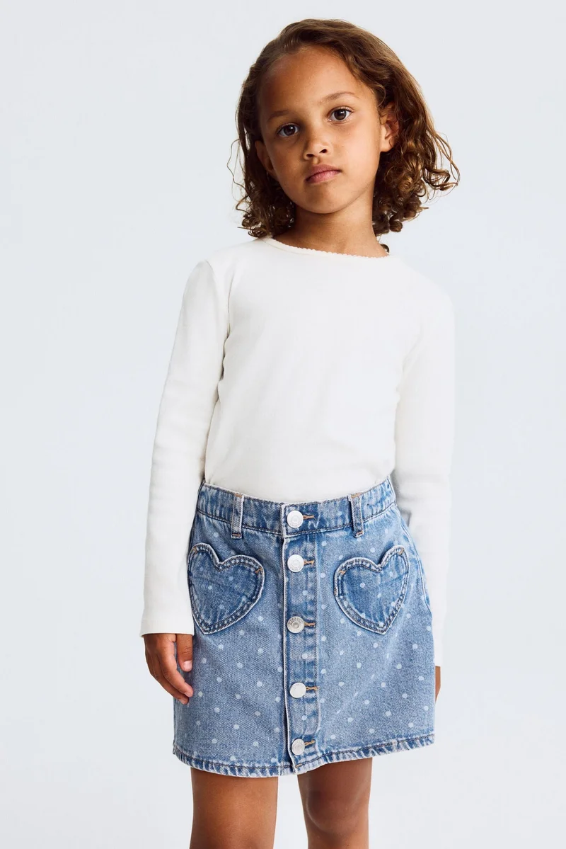 H&M A-line denim skirt