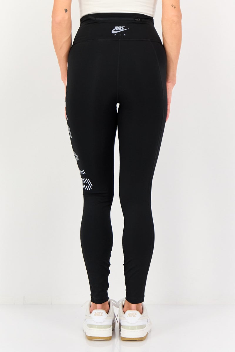 Nike Women Epic Fast Tight Fit Brand Logo Running 7/8 Tights, Black - Image 2