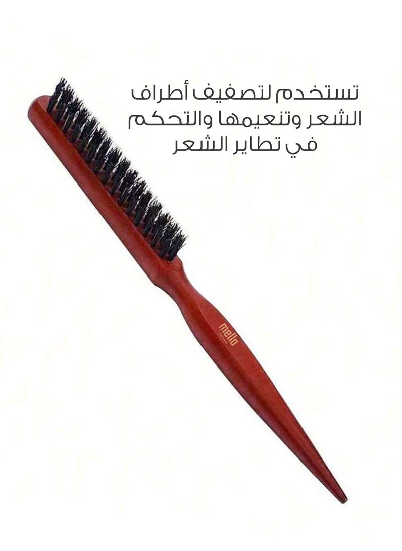 ميلا فرشاة شعر البيبي هير الخشبية بشعيرات النايلون المرنة  - Image 1