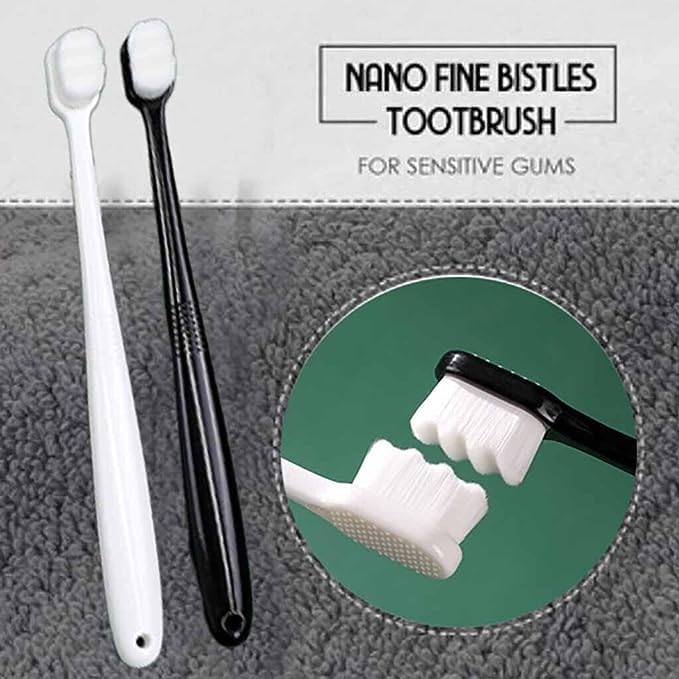 4pc Soft Micro Nano 10000 Bristles Toothbrush For Better Cleaning Fragile Gums & Sensitive Gums For Kids & Children - Image 5