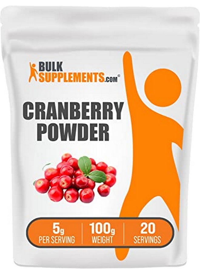 BULKSUPPLEMENTS.COM - Cranberry Powder Cranberry Supplement Dried Cranberries Unsweetened Cranberry Powder Supplement For Urinary Tract Health 5G Per Serving (100 Grams 3.5 Oz) - Image 1