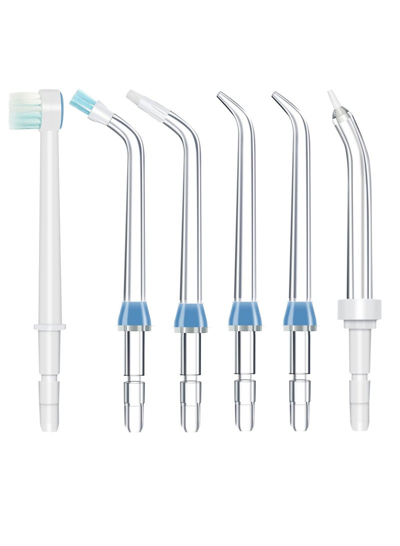 Replacement Tips for Waterpik Classic Jet Flosser - AquaFlosser 6 Pack Compatible with Waterpik and Other Oral Irrigators for Effective Dental Care. - Image 1
