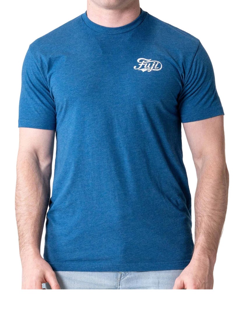 FUJI MENS JIU JITSU FLOW T-SHIRT HEATHER COOL BLUE - Image 1