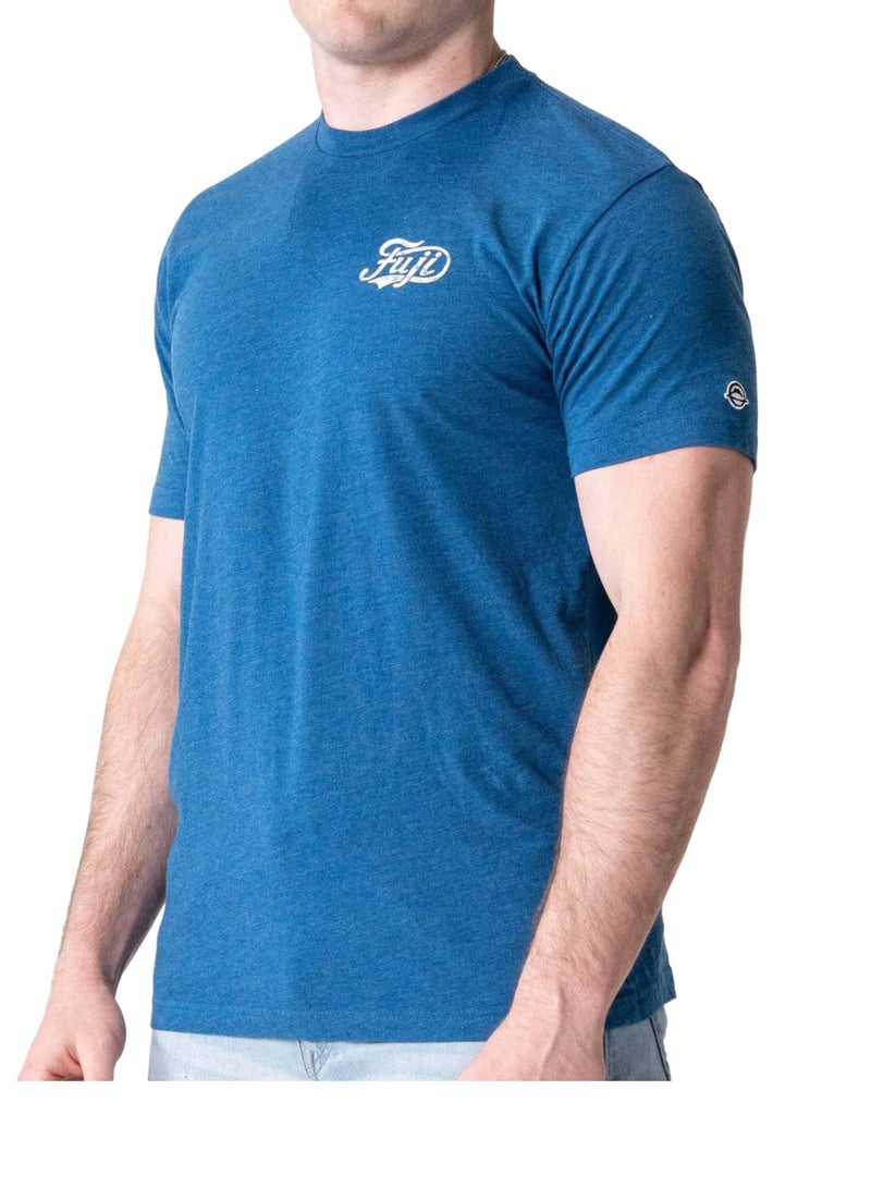FUJI MENS JIU JITSU FLOW T-SHIRT HEATHER COOL BLUE - Image 2