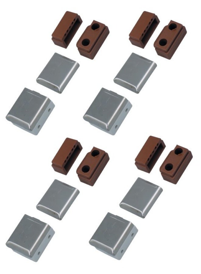 ROBUSTLINE Pack Of 8 Heavy Duty Multipurpose Knockdown Fitting Jointing Connector For Use In Furniture 3 Pieces Brown 315 